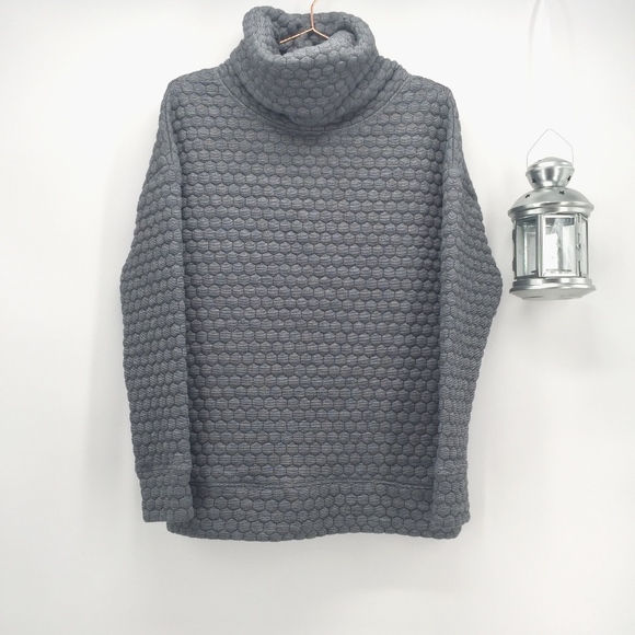 gap funnel neck sweatshirt dress